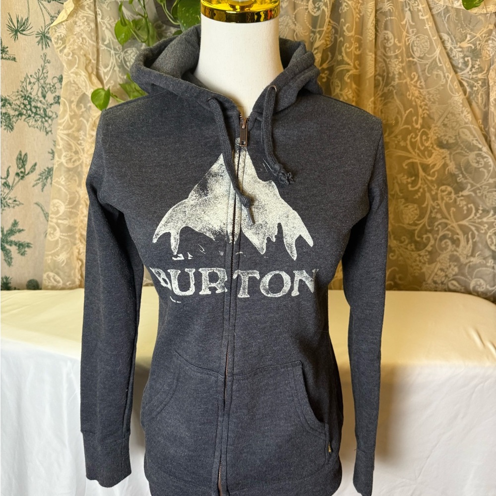 Burton Charcoal Zip-Up Hoodie
